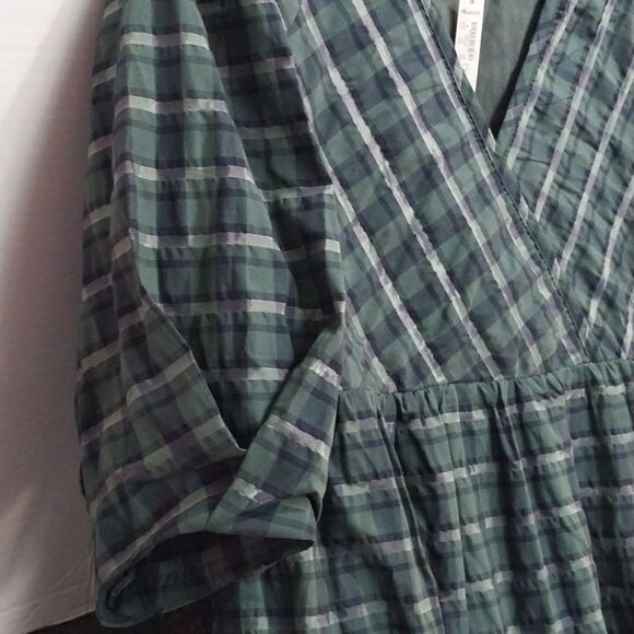 Madewell Green Black Dolman Sleeve Sundress...SIZE M - Picture 4 of 5